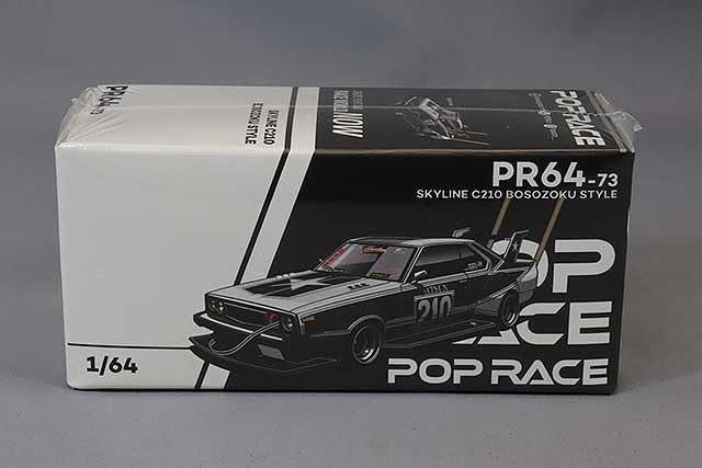 1/64 SKYLINE C210 BOSOZOKU STYLE MATT BLACK (WITH CHASE CAR)