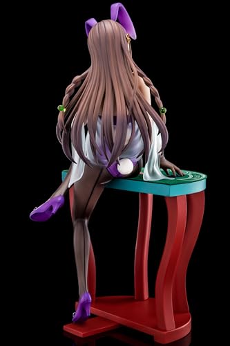 The Demon Sword Master of Excalibur Academy Elfine Phillet Wearing Flower's Purple Bunny Costume with Nip Slip Gimmick System