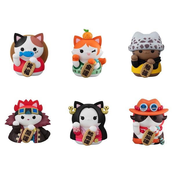 MEGA CAT PROJECT "One Piece" Nyanpiece Nyan! Maneki-neko Fortune Lucky Cat Pirates