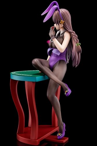 The Demon Sword Master of Excalibur Academy Elfine Phillet Wearing Flower's Purple Bunny Costume with Nip Slip Gimmick System