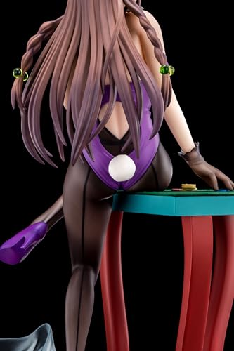 The Demon Sword Master of Excalibur Academy Elfine Phillet Wearing Flower's Purple Bunny Costume with Nip Slip Gimmick System