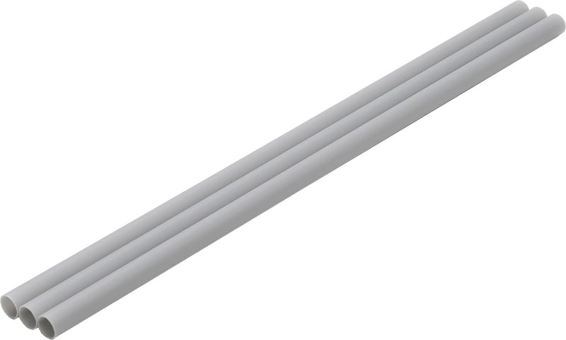 Plastic Pipe Gray Thick: 8.5mm 3 Pieces