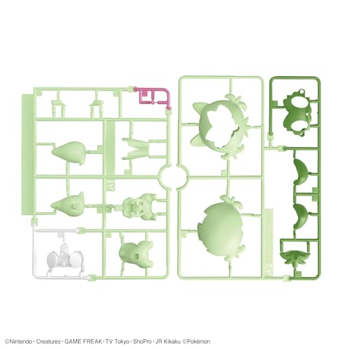 "Pokemon" Pokemon Plastic Model Collection PokePla Quick!! 18 + 19 + 20 Sprigatito & Quaxly & Fuecoco