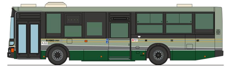 The Bus Collection Bureau of Transportation Tokyo Metropolitan Government Toei Bus 100th Anniversary First Unification Color