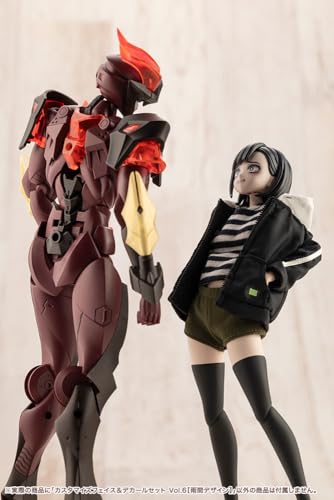 壽屋(KOTOBUKIYA) 創彩少女庭園 カスタマイズフェイス&デカールセット Vo.l6【雨間デザイン】 全高約18mm 1/10スケール プラモデル