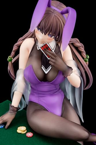 The Demon Sword Master of Excalibur Academy Elfine Phillet Wearing Flower's Purple Bunny Costume with Nip Slip Gimmick System