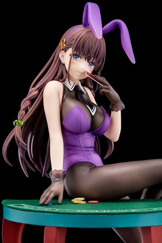 The Demon Sword Master of Excalibur Academy Elfine Phillet Wearing Flower's Purple Bunny Costume with Nip Slip Gimmick System