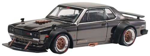 1/64 SKYLINE GT-R V8 DRIFT (HAKOSUKA) DARK CHROME