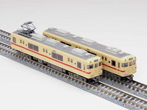 Railway Collection Nagoya Railroad 6000 Series (Straw Cream x Red Stripe, 6013 Formation) 2 Car Set