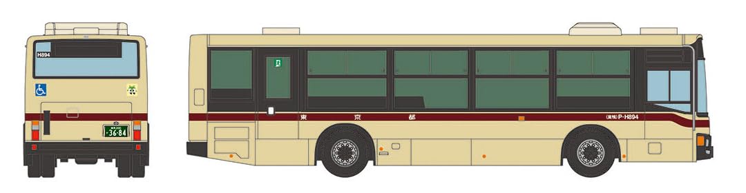 The Bus Collection Bureau of Transportation Tokyo Metropolitan Government Toei Bus 100th Anniversary Toden Color