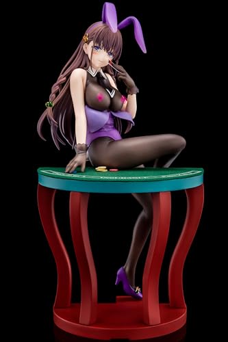 The Demon Sword Master of Excalibur Academy Elfine Phillet Wearing Flower's Purple Bunny Costume with Nip Slip Gimmick System