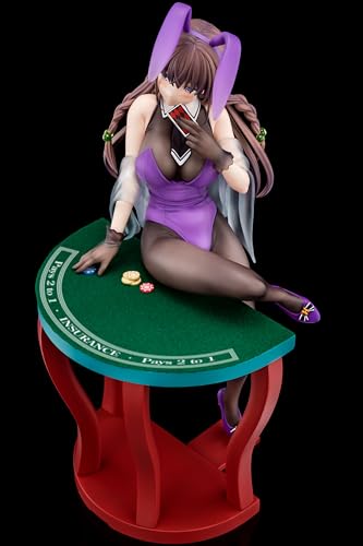 The Demon Sword Master of Excalibur Academy Elfine Phillet Wearing Flower's Purple Bunny Costume with Nip Slip Gimmick System