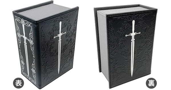 Book Type Synthetic Leather Deck Case W Holy Sword Emblem