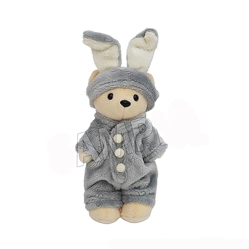 Kumamate Roomwear Rabbit Turban Set Costume for Plush Gray