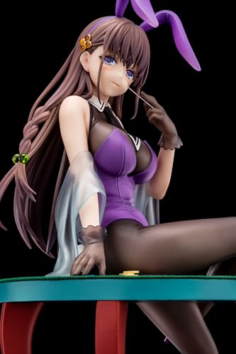 The Demon Sword Master of Excalibur Academy Elfine Phillet Wearing Flower's Purple Bunny Costume with Nip Slip Gimmick System