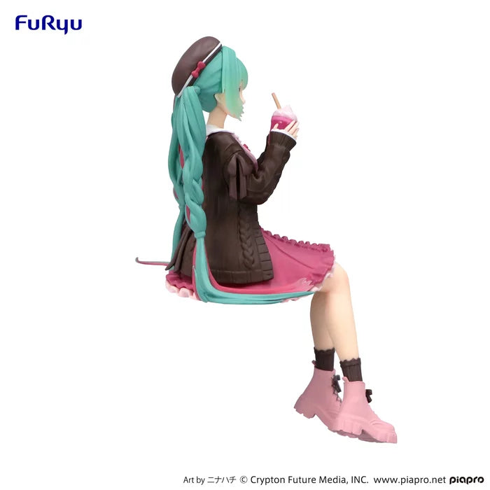 "Character Vocal Series 01 Hatsune Miku" Noodle Stopper Figure Autumn Date Pink Ver.