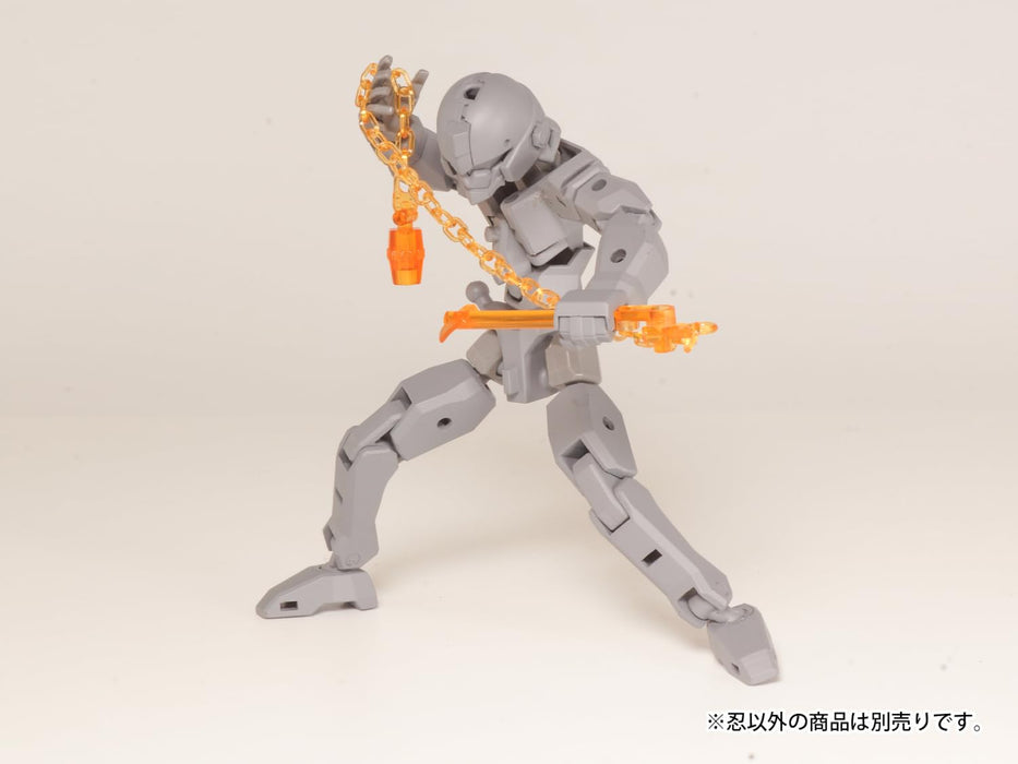 Non Scale Plastic Kit Plaact Options Series 04 Shinobi 3 (Clear Orange)