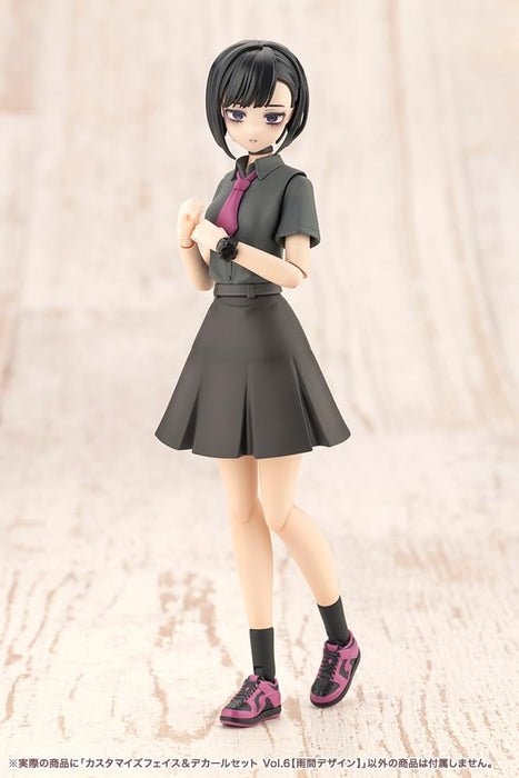 壽屋(KOTOBUKIYA) 創彩少女庭園 カスタマイズフェイス&デカールセット Vo.l6【雨間デザイン】 全高約18mm 1/10スケール プラモデル