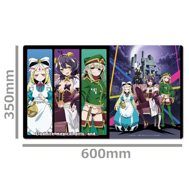 "Gushing Over Magical Girls" Character Rubber Mat Magia Baiser & Leoparde & Nero Alice