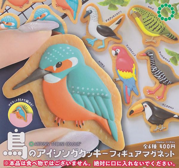 Artuniv Techni Colour Bird Icing Cookie Figure Magnet