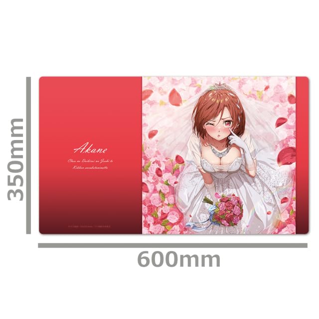 "I Got Married to the Girl I Hate Most in Class" Character Rubber Mat Akane Wedding Dress Ver.
