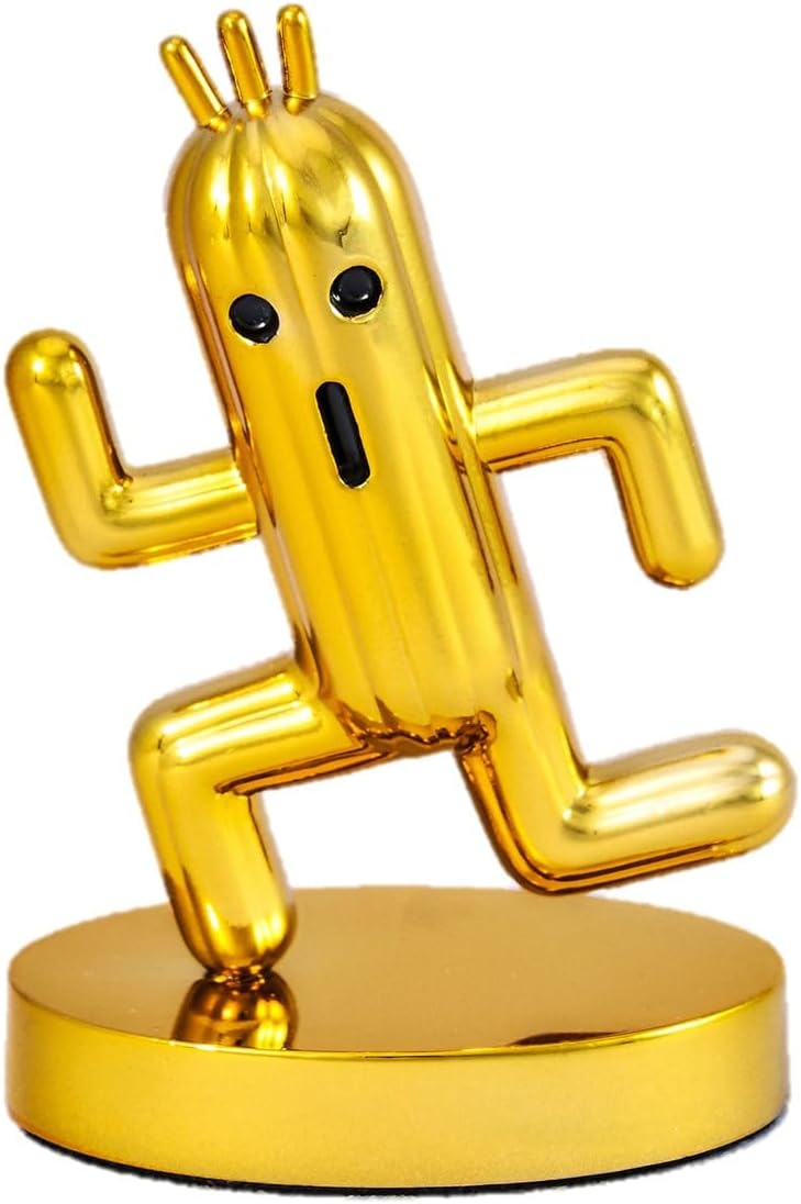 "Final Fantasy" Bright Arts Gallery Gold Cactuar