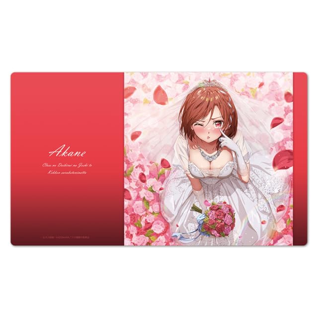 "I Got Married to the Girl I Hate Most in Class" Character Rubber Mat Akane Wedding Dress Ver.