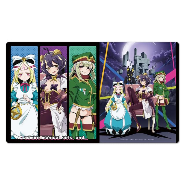 "Gushing Over Magical Girls" Character Rubber Mat Magia Baiser & Leoparde & Nero Alice