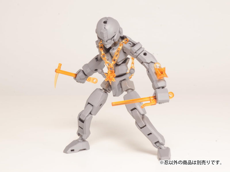Non Scale Plastic Kit Plaact Options Series 04 Shinobi 3 (Clear Orange)