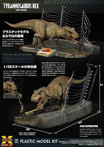1/35 Scale "Jurassic Park" Tyrannosaurus Rex Plastic Model Kit