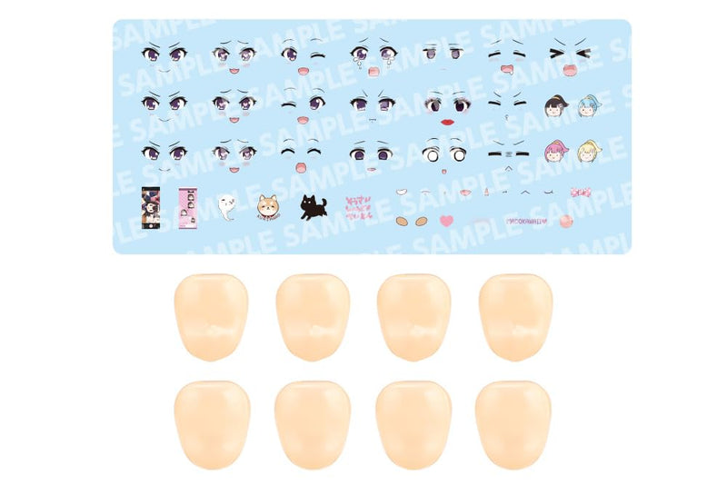 Sousai Shojo Teien Customize Face & Decal Set Vol. 7 Raguhonoerika Design for Yuki Madoka B