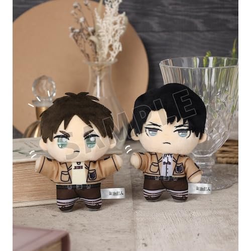 "Attack on Titan" Chokonto! Plush Mascot Set Eren & Levi