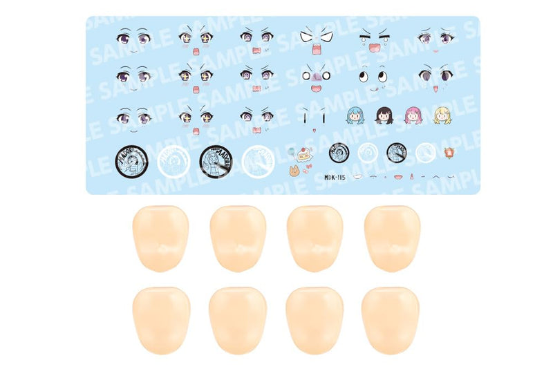 Sousai Shojo Teien Customize Face & Decal Set Vol. 5 Raguhonoerika Design for Yuki Madoka A