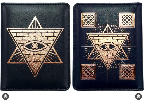 Synthetic Leather Stand Card Case Omniscient Eye