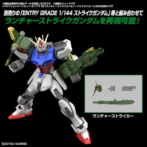 Optional Parts Set Gunpla 02 "Mobile Suit Gundam SEED" (Launcher Striker & Sword Striker)