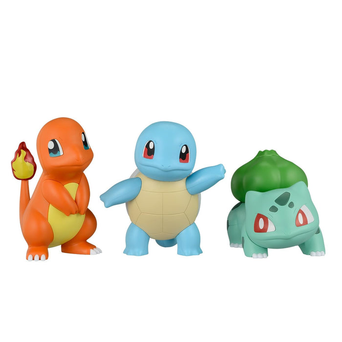 "Pokemon" Pokemon Plastic Model Collection PokePla Quick!! 11 + 13 + 17 Charmander & Bulbasaur & Squirtle