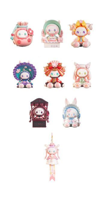 MJ STUDIO EMMA THE SECRET FOREST LATE-BLOOMING CHERRY BLOSSOMS FLOWER VIEWING SERIES TRADING FIGURE