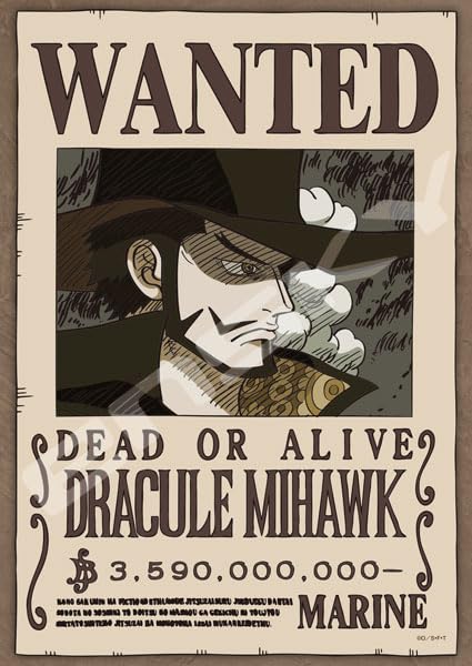 "One Piece" Jigsaw Puzzle 208 Piece 208-146 Former Seven Warlords of the Sea Dracule Mihawk