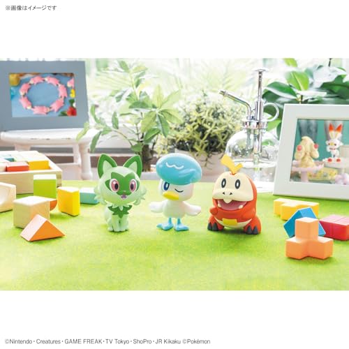 "Pokemon" Pokemon Plastic Model Collection PokePla Quick!! 18 + 19 + 20 Sprigatito & Quaxly & Fuecoco