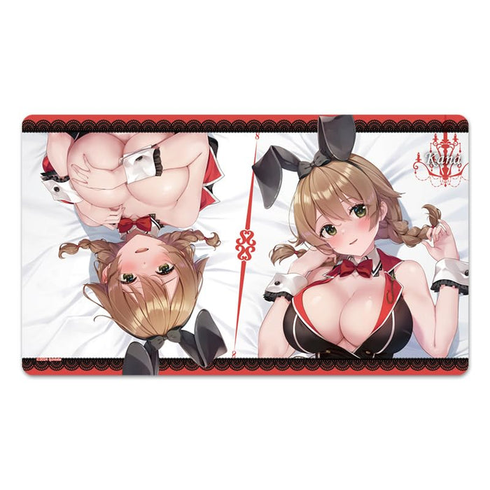 "Bunny Garden" Original Illustration Rubber Mat Kana