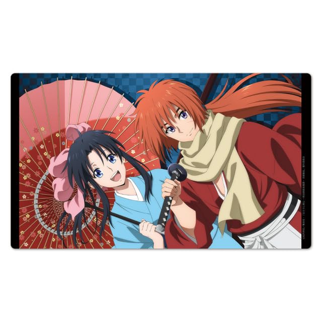 "Rurouni Kenshin Kyoto Disturbance" Character Rubber Mat Himura Kenshin & Kamiya Kaoru