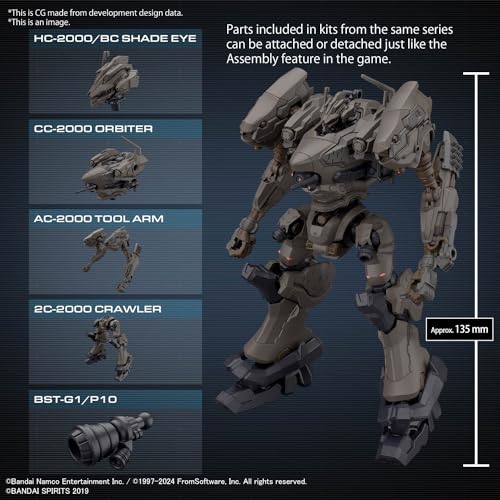 30MM "Armored Core VI: Fires of Rubicon" RaD CC-2000 ORBITER NIGHTFALL