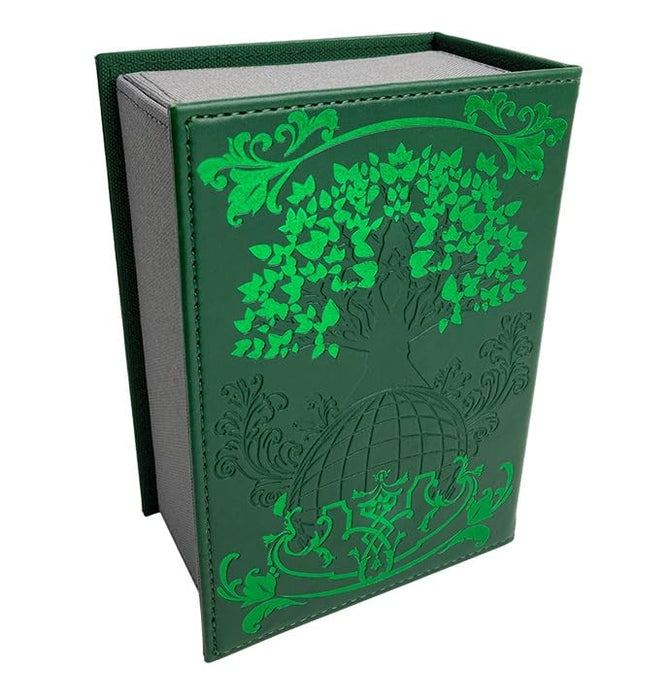 Book Type Synthetic Leather Deck Case W World Tree Yggdrasil
