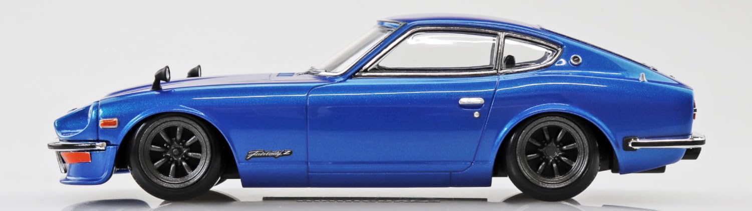 青島文化教材社(AOSHIMA) 1/32 楽プラ スナップキット No.15CU-BE ニッサン S30 フェアレディZ カスタム ブルーメタリック 色分け済みプラモデル (自動車)