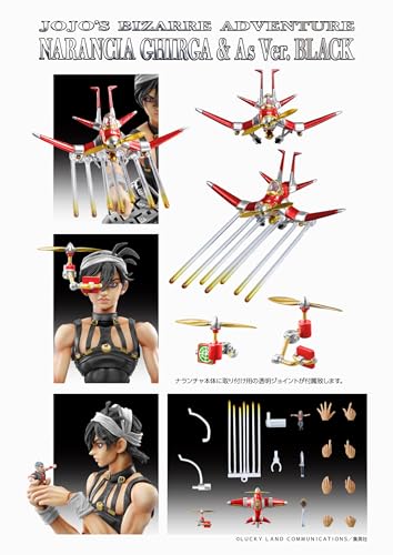 Super Action Statue "JoJo's Bizarre Adventure -Part V-" Narancia Ghirga & Aerosmith Ver. Black