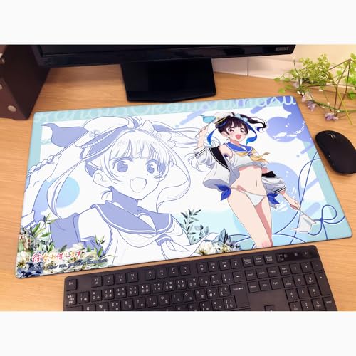 "Rent-A-Girlfriend" Original Illustration Rubber Mat Yaemori Mini / Marine Sailor Swimwear