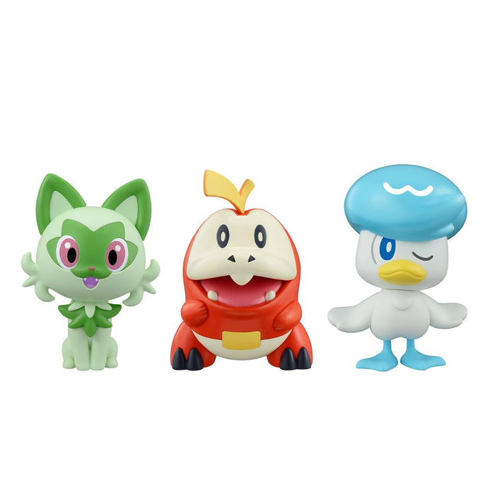 "Pokemon" Pokemon Plastic Model Collection PokePla Quick!! 18 + 19 + 20 Sprigatito & Quaxly & Fuecoco