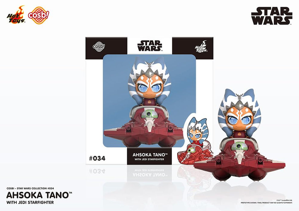 Cosbi Star Wars Collection #034 Ahsoka Tano & Jedi Starfighter "Star Wars: The Clone Wars"