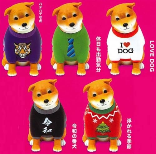 Sweater Dog Mascot Figure