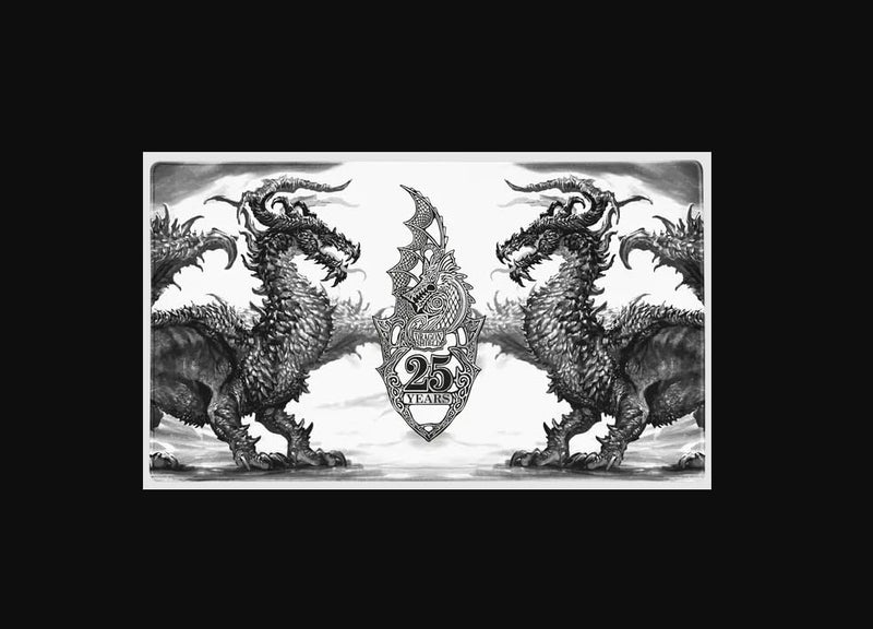 AT-20532 Playmat + Tube - 25th Anniversary 610 x 350 x 2mm
